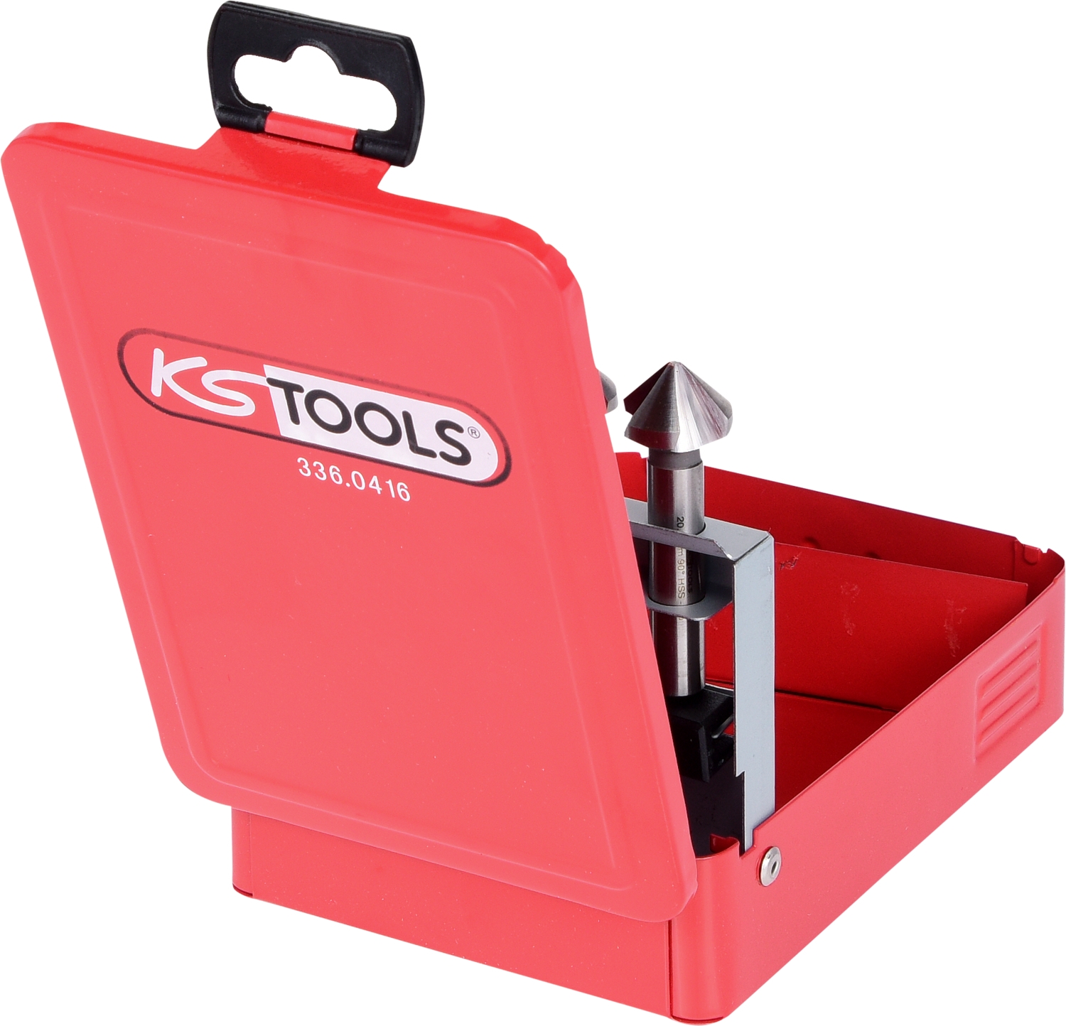 KSTOOLS HSS Co 5 Kegel-Entgratsenker-Satz, Stahlblechkassette 6-tlg