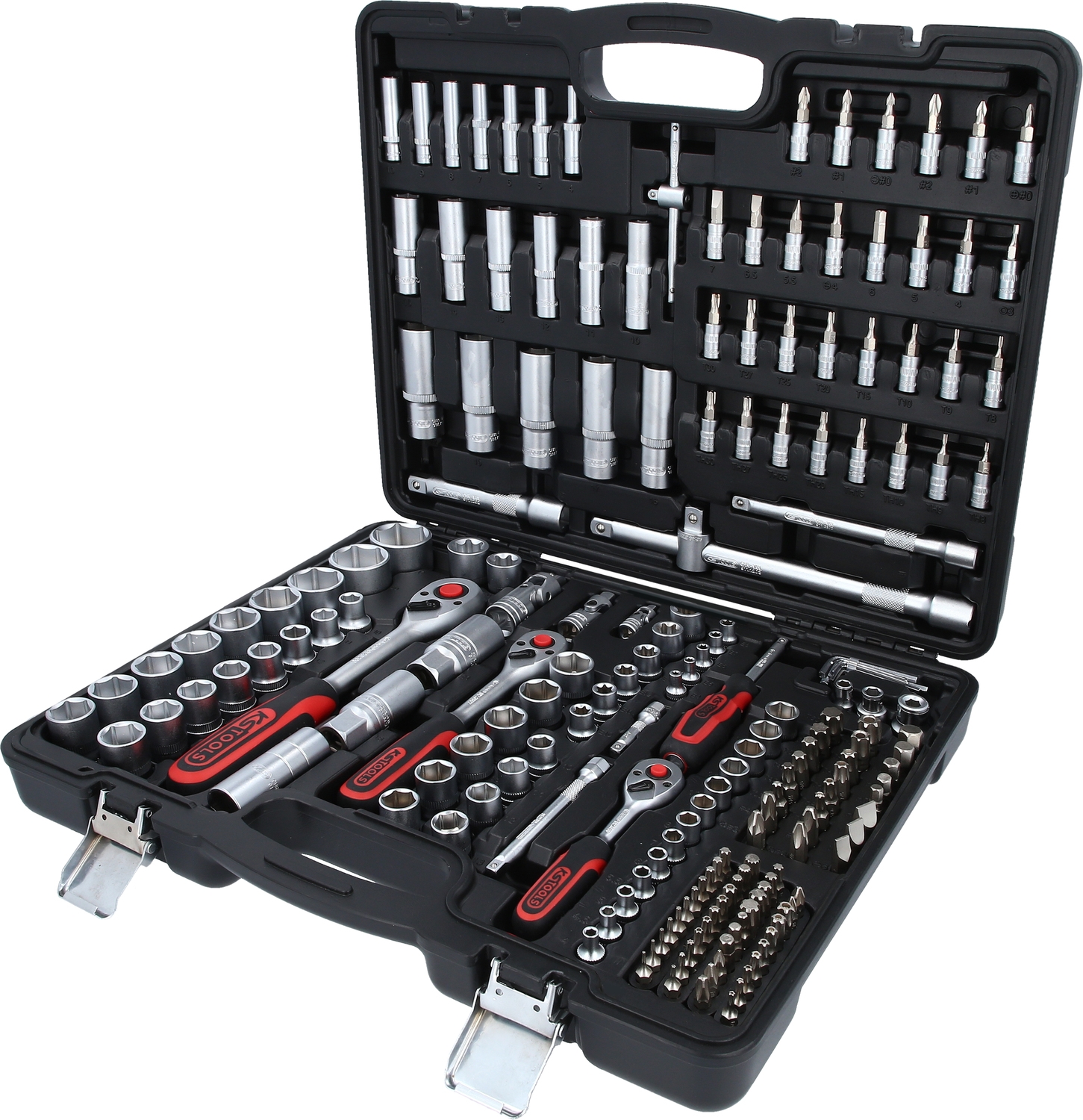 " Steckschlüssel-Garnitur 1/4""+3/8""+1/2""195-tlgKS TOOLS