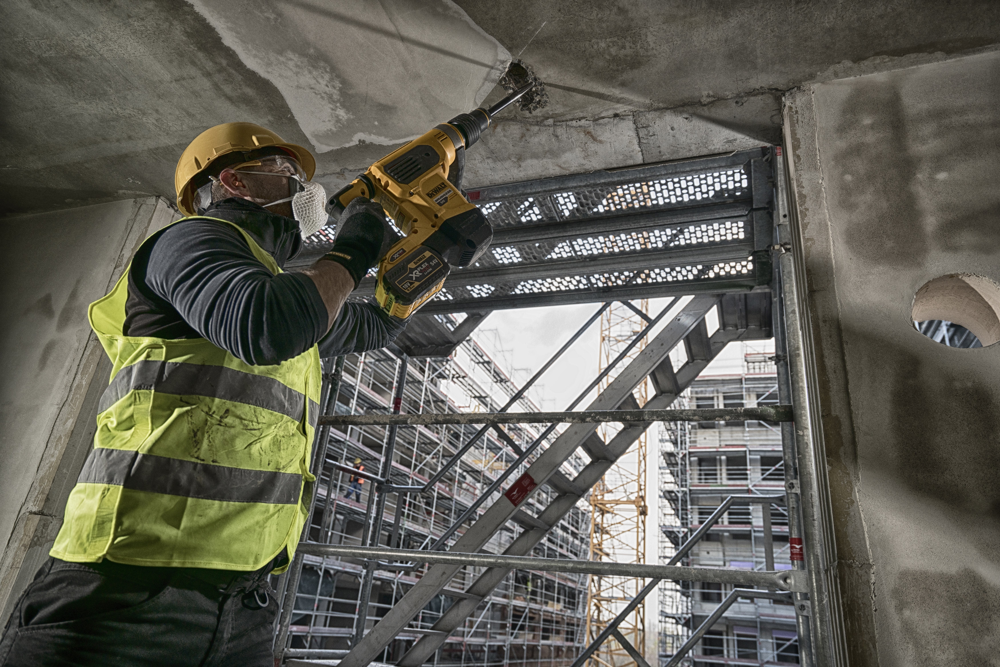 Dewalt DCH481N-XJ,  Akku-Kombihammer SDS-max, 54V, Basisv., 54 Volt SDS-max Akku-Kombihammer 40mm, 6,1 Joule, UTC - Basisversion
