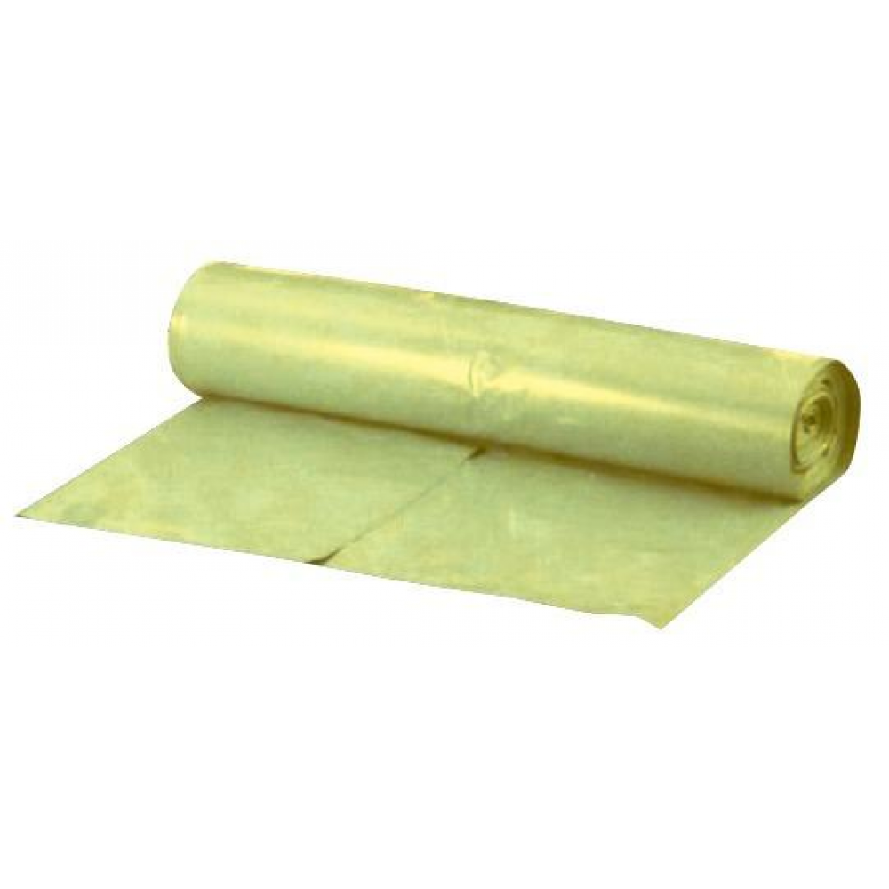 Müllsack, 70 Liter, Rollenware (PE) l gelb ca 38. my Rolle a 25