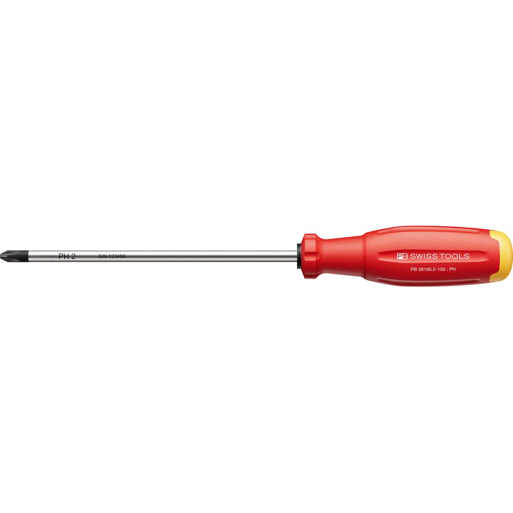 Schraubendreher für Kreuzschlitz-Schrauben PH, Nr. PB 8190 PH2x150mm Swiss Grip Tools