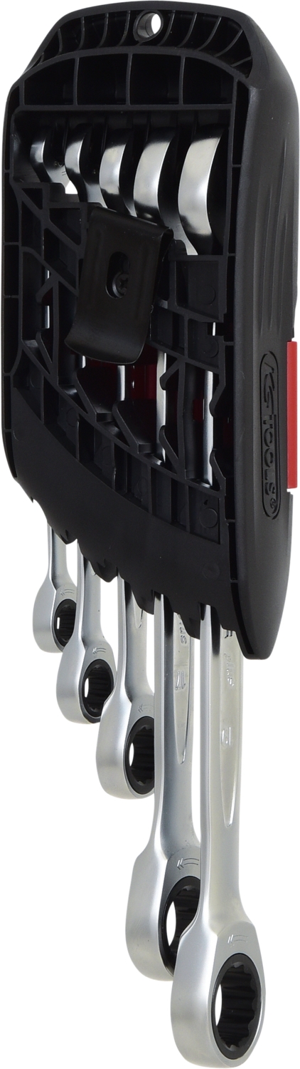 KSTOOLS DUO GEARplus® Ratschenringmaulschlüssel-Satz mit Maul-Ratschenfunktion, 5-tlg