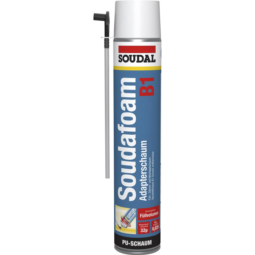 Soudafoam Füll- und Dämmstoff B1 PU-Schaum 750 ml, (MDI) SOUDAL
