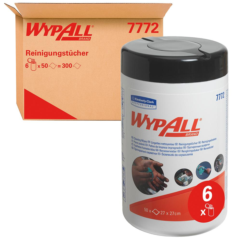 Reinigungstuch WYPALL Reinigungstücher 27x27cm Box a 50 Tücher