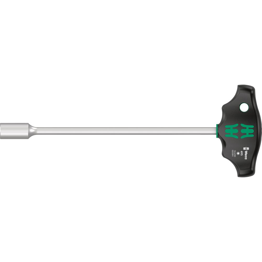 Steckschlüssel-Schraubendreher für 6-kant-Schrauben, mit Quergriff, Nr. 495 T-Griff-Steckschlüssel 12x230mm Wera