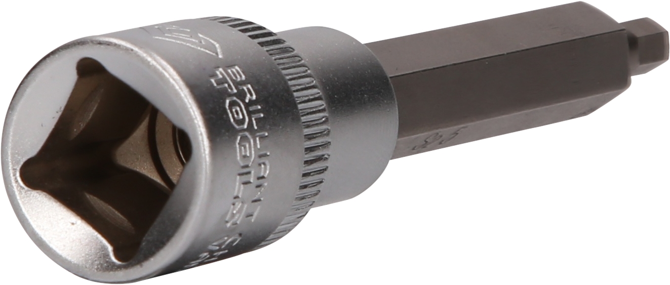 Brilliant Tools  1/2" Innensechskant Bit-Stecknuss, 100 mm lang, 5 mm