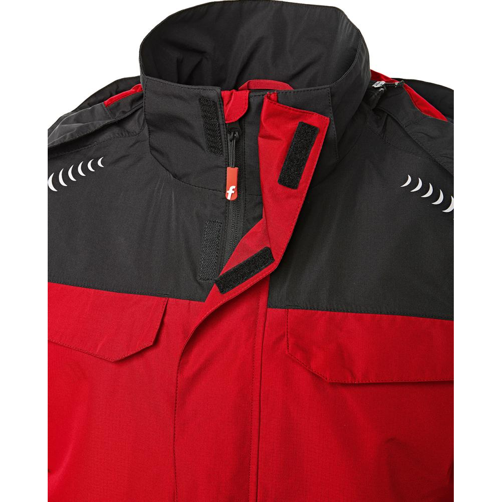 Regenjacke Gr. 4XL rot/schwarz Fortis Elements