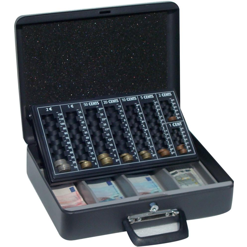Geldkassette, mit 4-teiligem Scheinefach E,,uroein 370x290x110
