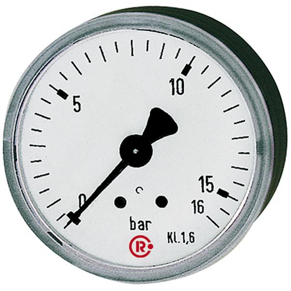 Manometer, Anschluss rückseitig zentrisch 50mm 0-6bar G1/4 RIEGLER"