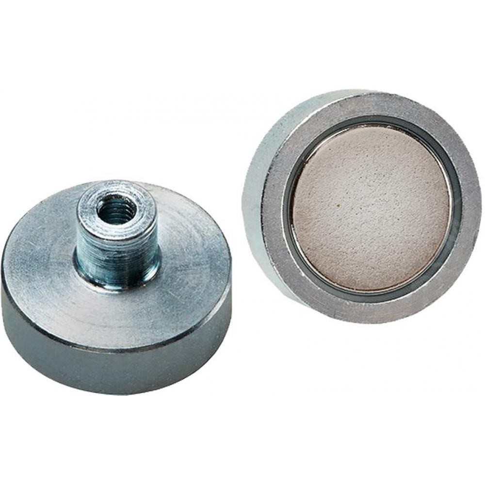 Neodym-Magnet-Flachgreifer mit Gewindebuchse Nd Fe B-Flachgreif. m. 10 x 4,5 / 11,5mm Beloh