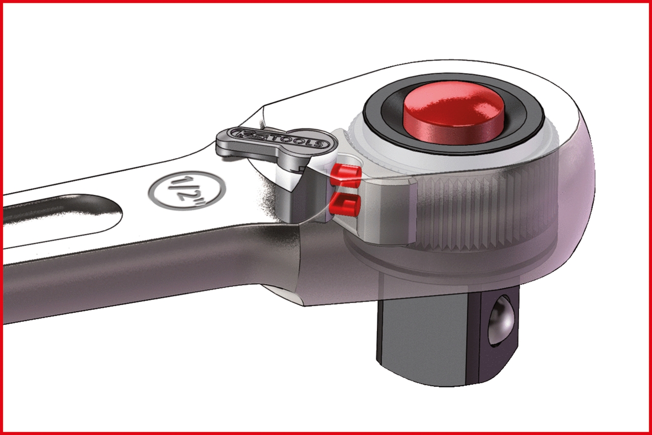 KSTOOLS 1/2" SlimPOWER Umschaltknarre,72 Zahn