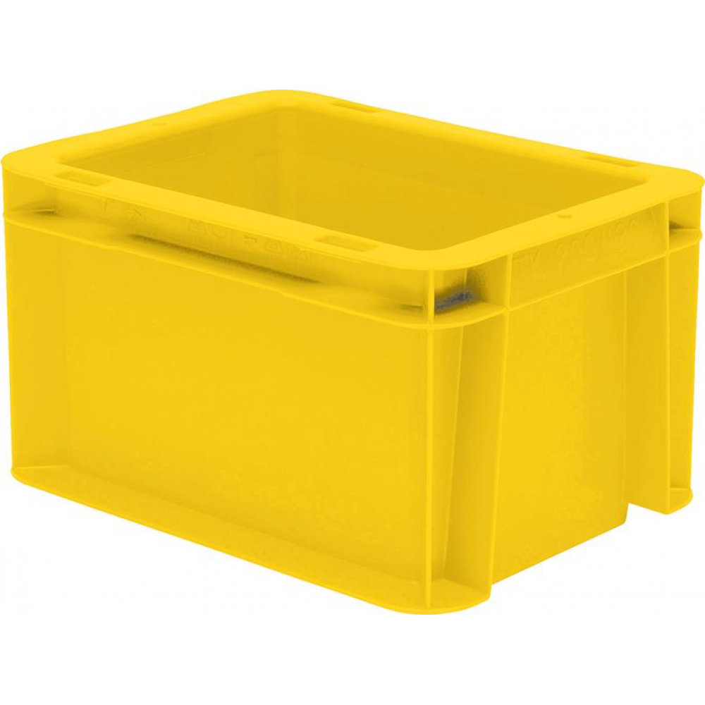Transportkasten TK 200/120-0, Wände und Boden geschlossen Stapelkasten gelb 200x150x120mm