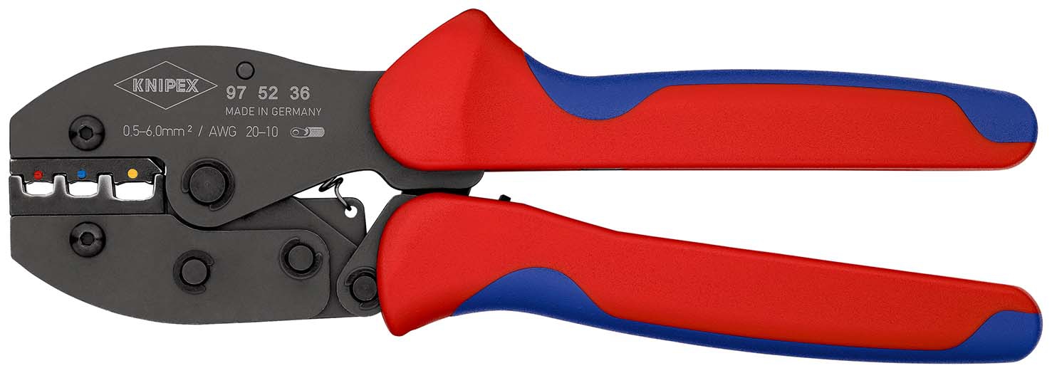 Crimp-Hebelzange mit 2-KomponentengriffenKNIPEXPreciforce