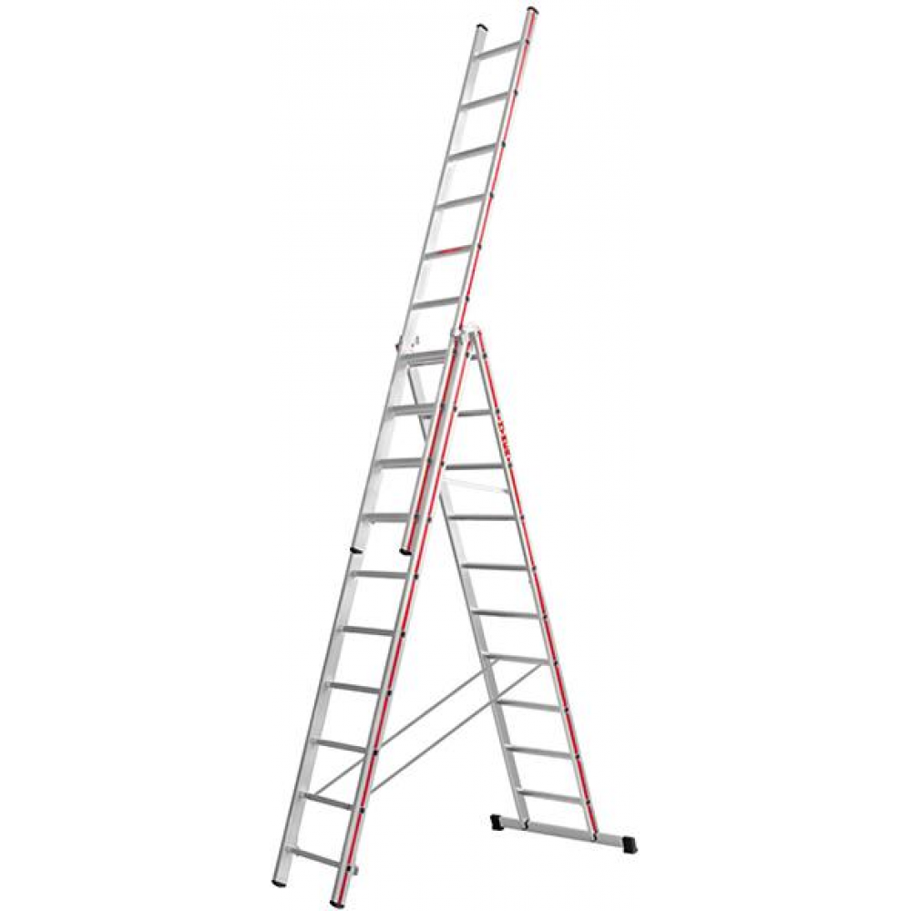 Mehrzweckleiter, 3-teilig 3x10 Sprossen AH 7 44m