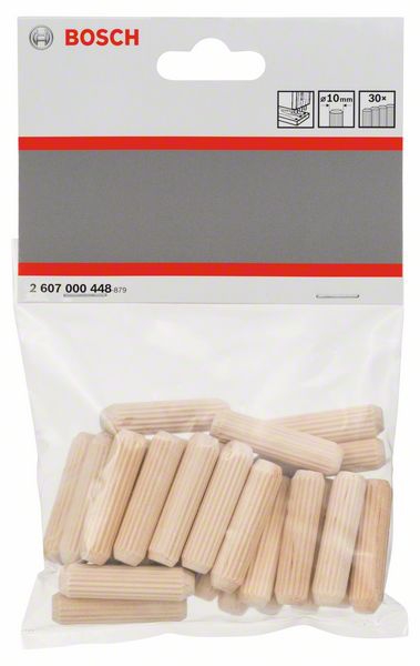 Bosch Holzdübel 10 mm, 40 mm, 30er-Pack