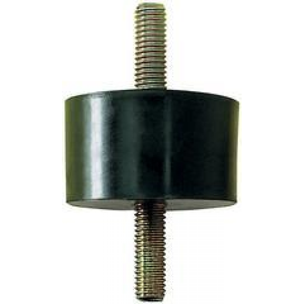 Gummi-Metall-Puffer, Ausführung A, 2 Gewindebolzen zylindrisch Typ D15x H15mm M5x12 NR57
