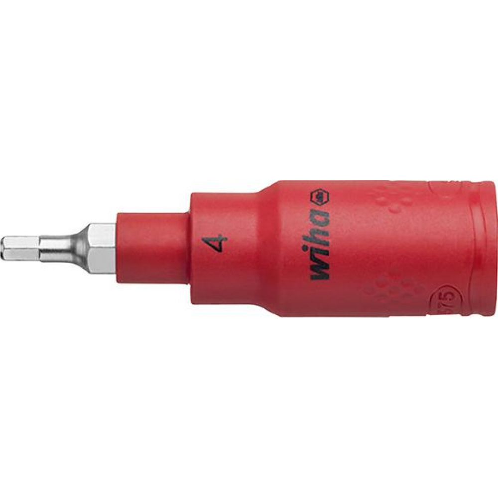 VDE-Schraubendreher-Einsatz 3/8" für 6-kant-Schrauben Schraubendrehereinsatz Innensechskant VDE 8x75mm Wiha