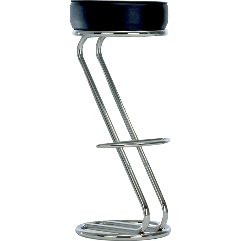 Barhocker Modell ZETA Bistrohocker H830mm chrom/schwarz