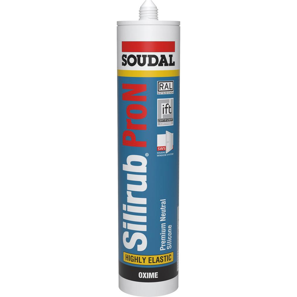 Fugendichtstoff Silirub Pro N 300ml grau SOUDAL