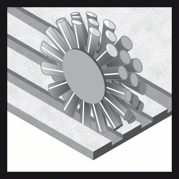 Bosch Scheibenbürste 100 x 1 mm, Nylonborsten