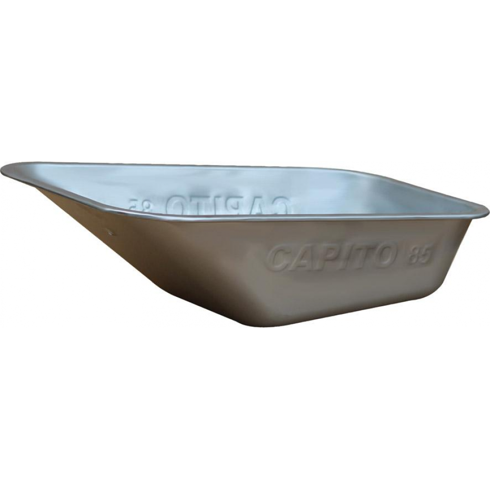 Profi-Bauschubkarre Export Mulde 85l für verzinkt, gelocht, 1, 2mm
