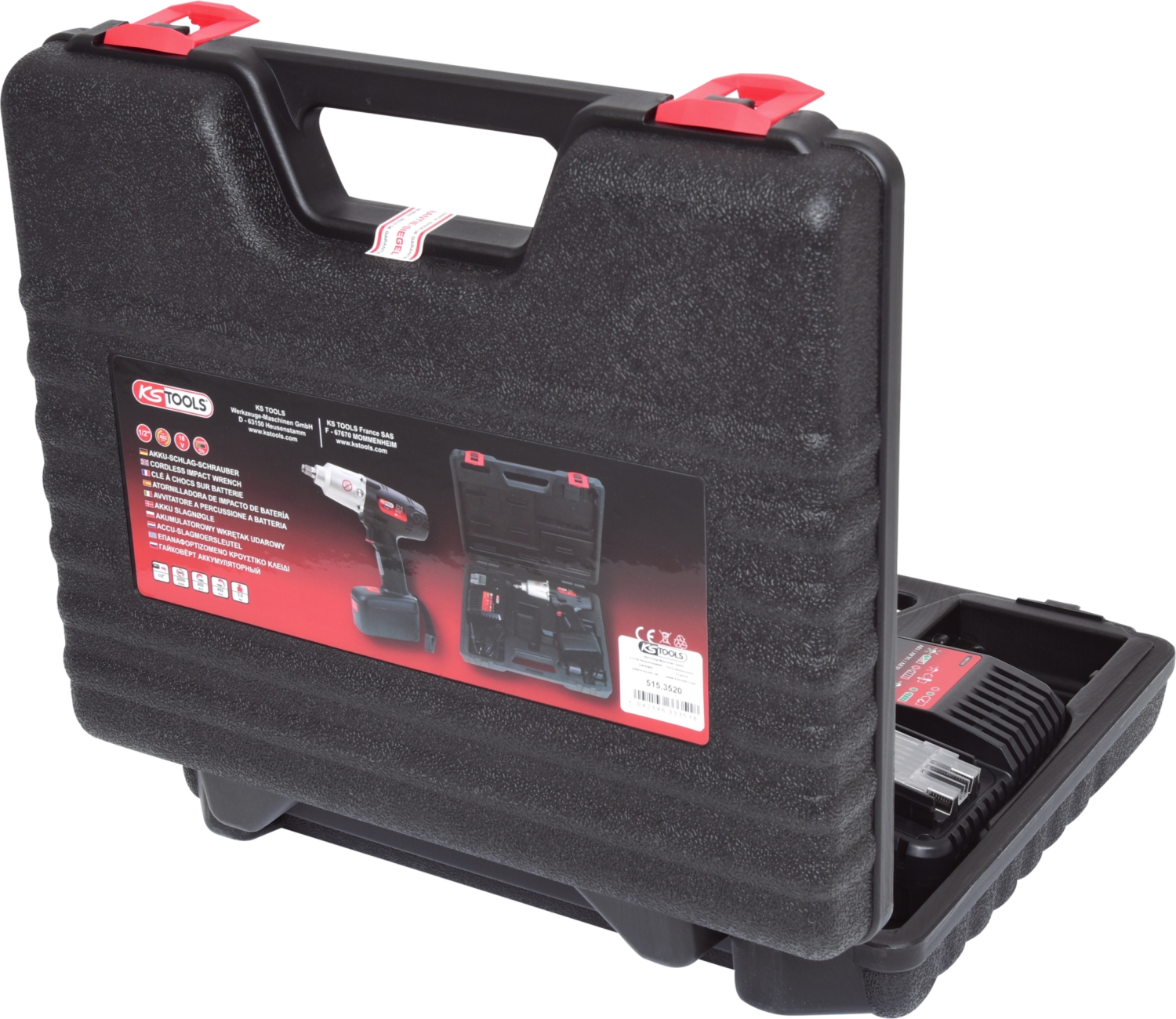 KSTOOLS 1/2" Akku-Schlag-Schrauber, 402Nm, 2.000 U/min 18V, mit 1 Akku und 1 Ladegerät