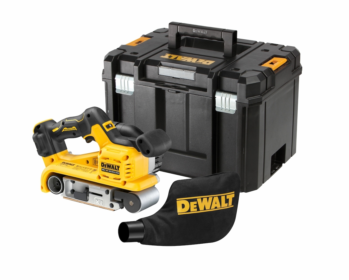Dewalt DCW220NT-XJ,  Akku-Bandschleifer, 18V, Basisversion, 18 Volt Akku-Bandschleifer (bürstenlos) - Basisversion