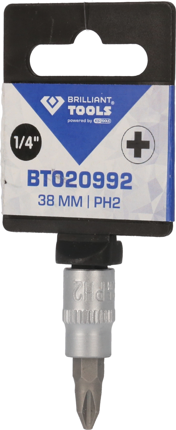 Brilliant Tools  1/4" PH Kreuzschlitz Bit-Stecknuss, PH2