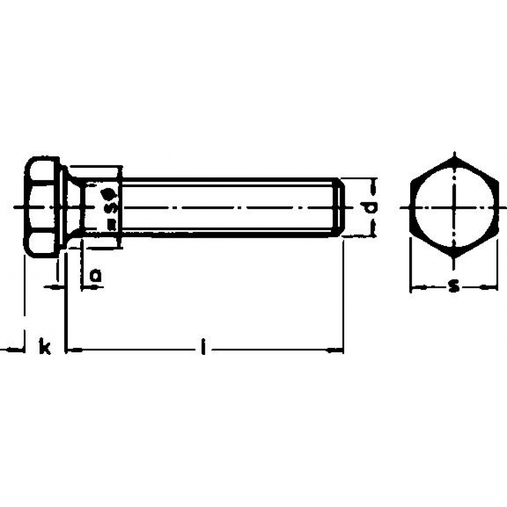 6-kant-Schraube M10x100 DIN 933 Edelstahl A2 mit Gewinde bis Kopf HP E-NORMpro