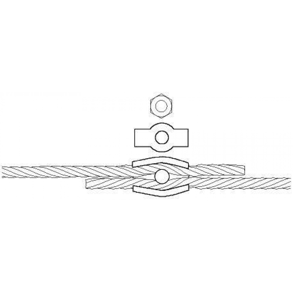 Simplexklemme 2,0mmx15 M4 Edelstahl A4