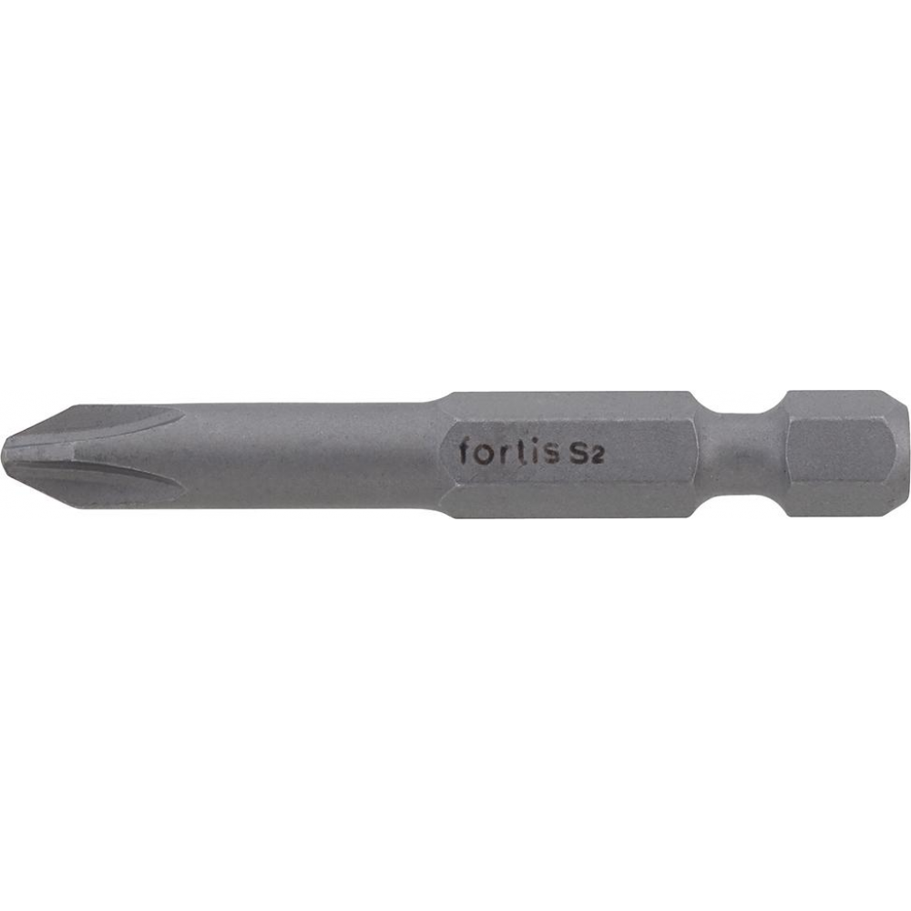 Bit 1/4", für Kreuzschlitz-Schrauben PH zähhart DIN3126" E6 3,PH1x50mm 10er Pack FORTIS