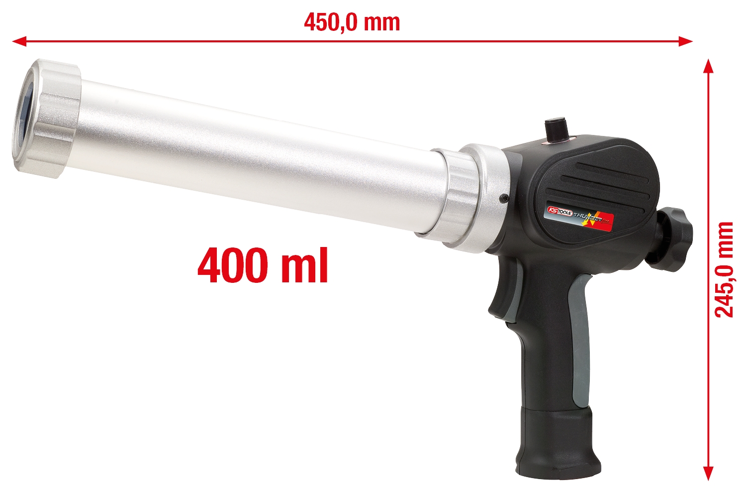 KSTOOLS Akku-Kartuschen-Pistole 400 ml ohne Akku und Ladegerät